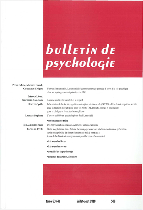 Bulletin de psychologie