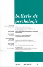 Bulletin de psychologie