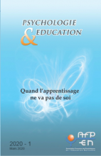 Psychologie & Éducation. Dossier « Quand l’apprentissage ne va pas de soi »